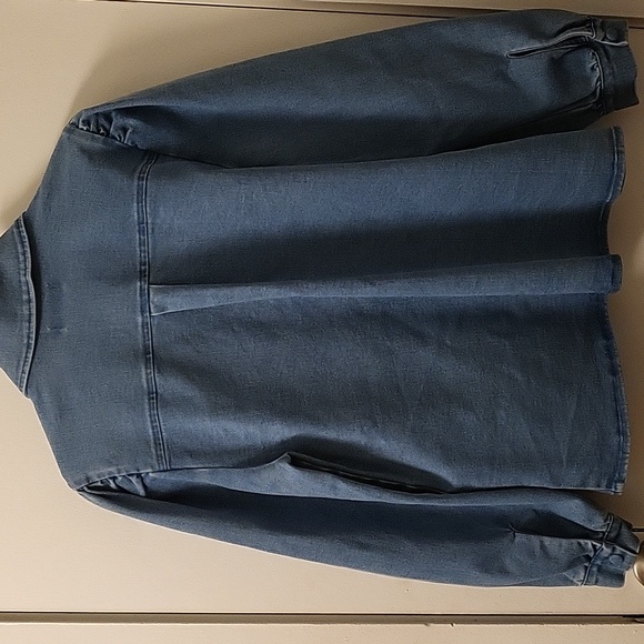 Bagatelle Denim Blue Button-Up Top Size L - Picture 7 of 12